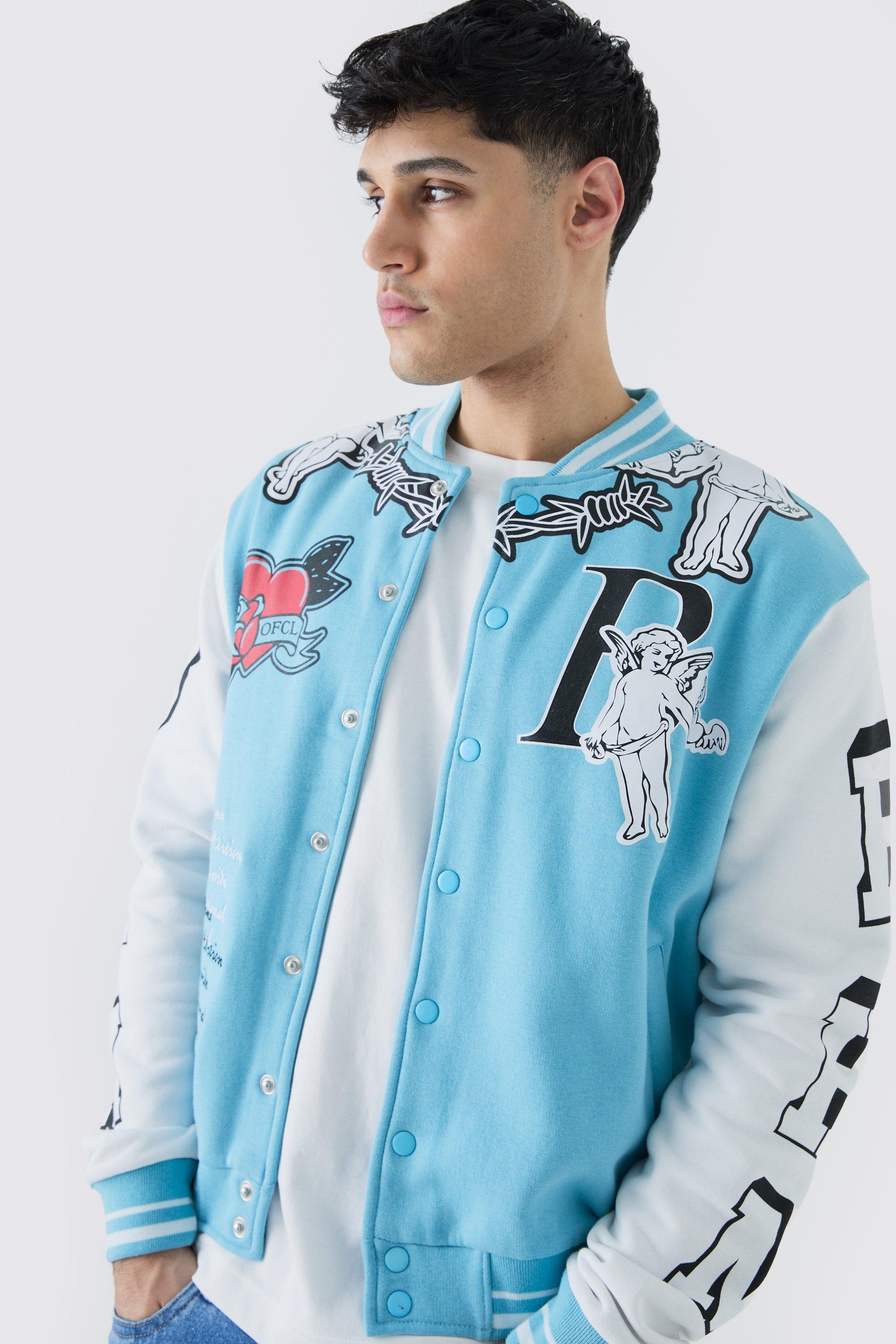 Oversized Limited Jersey Varsity Jacket | boohoo